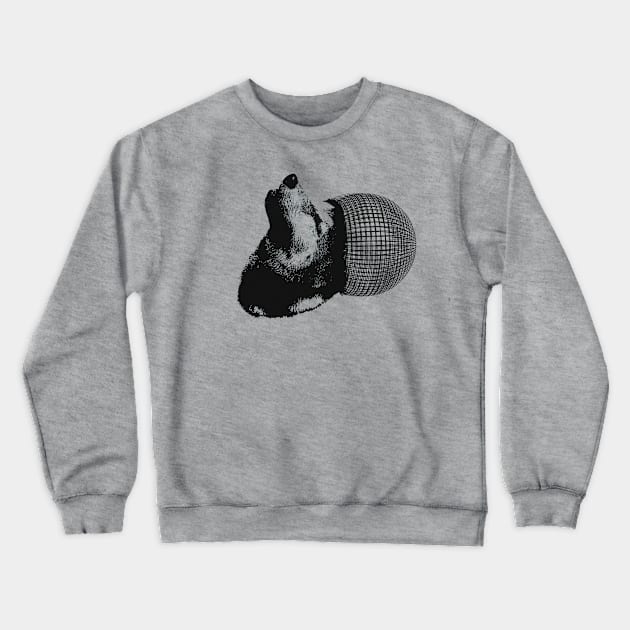 Dog and circle. unique Crewneck Sweatshirt by Aspita